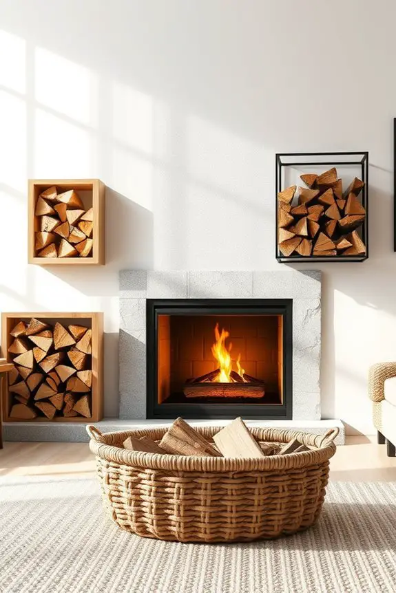 organized firewood storage solutions