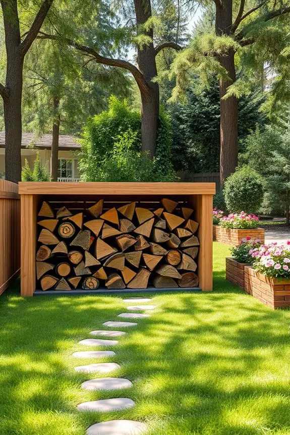 organized firewood storage solutions