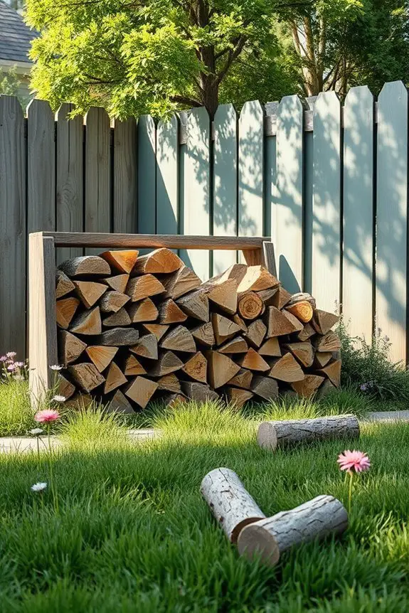 organized firewood storage solutions