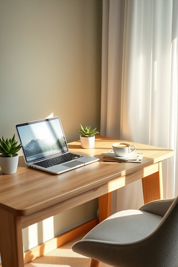 organized inspiring desk space