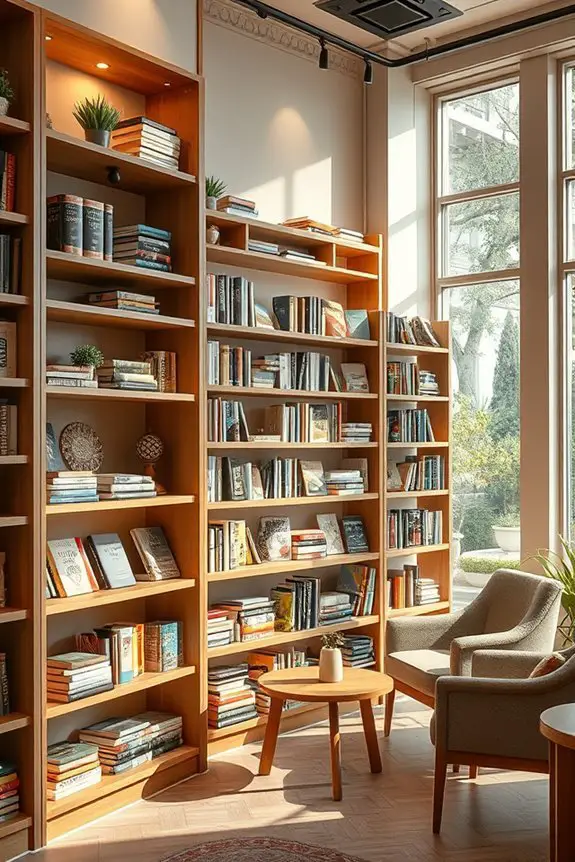 organized inviting book displays