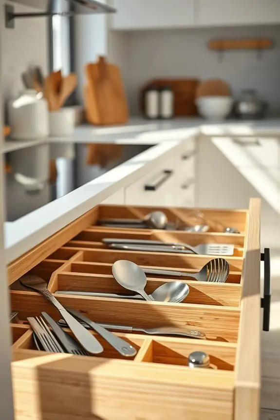 organized kitchen drawer solutions