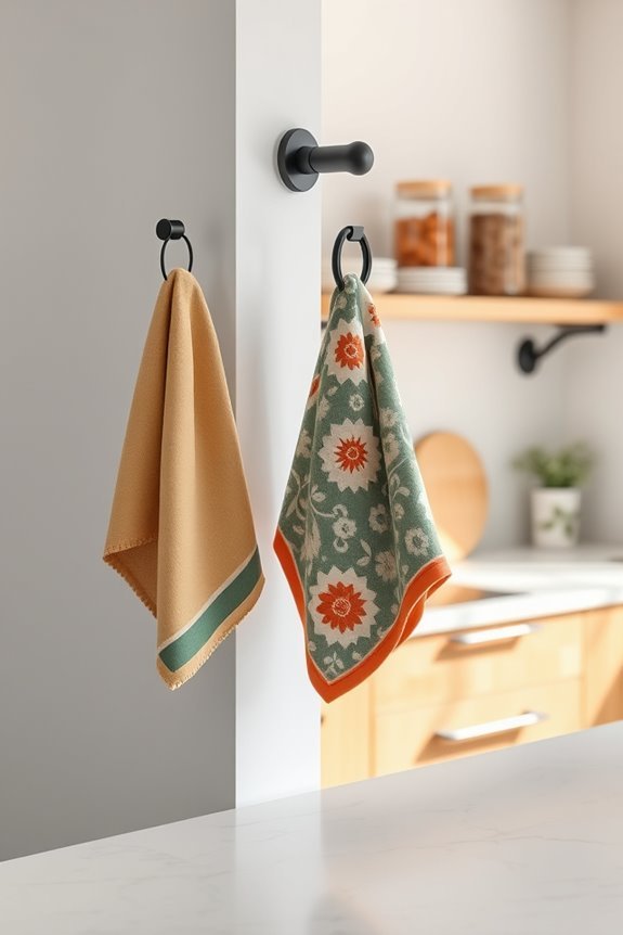 organized kitchen essentials display