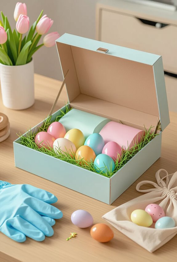 organized post easter teardown and storage