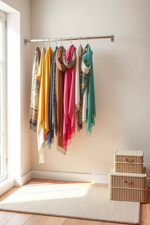 organized scarf display solution