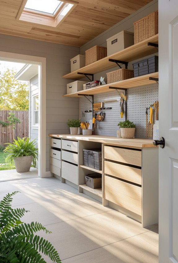 organized shed storage solutions