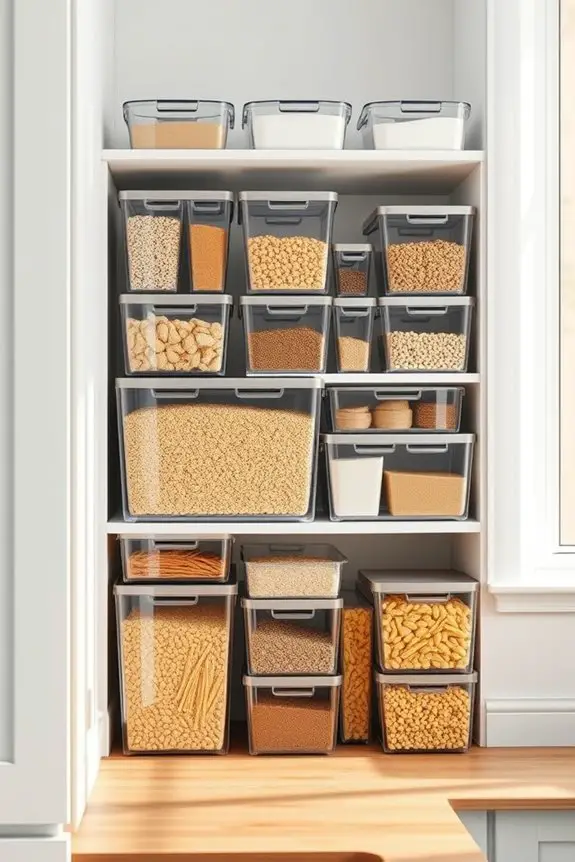 organized stacking bins solution
