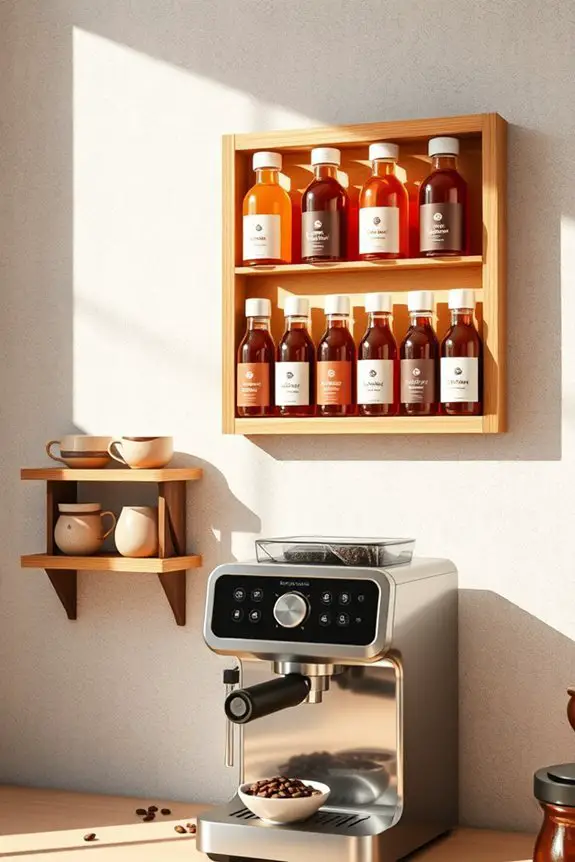 organized syrup storage solution