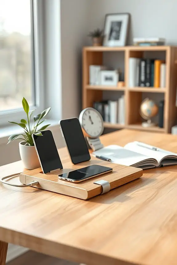 organized tech charging station