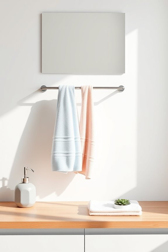 organized towel rack design