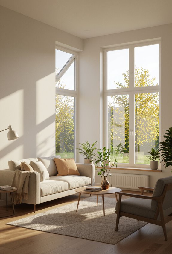 orient rooms for passive heating