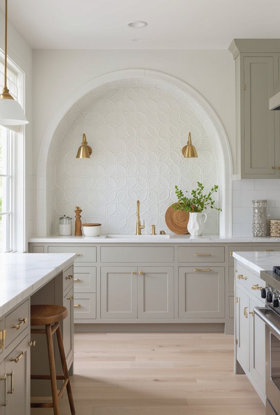 ornamental period paneled halfwall