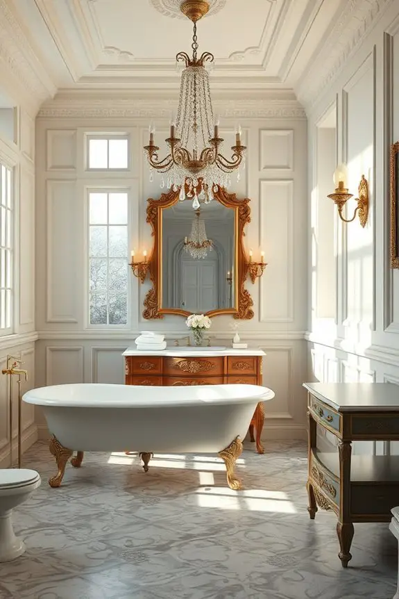 ornate lighting enhances elegance