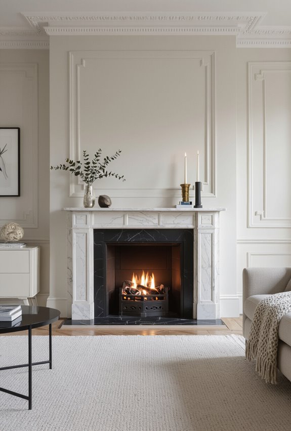 ornate mantel marble surround