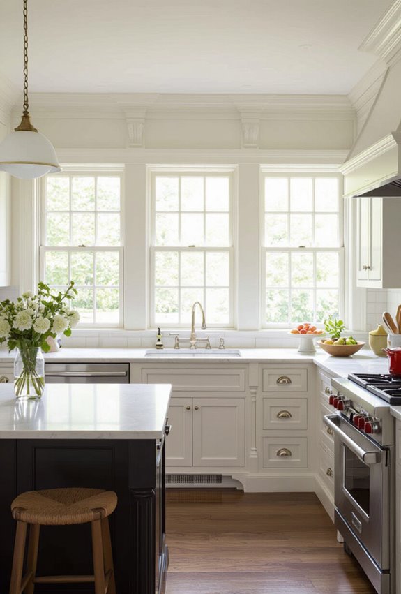 ornate molding and corbels