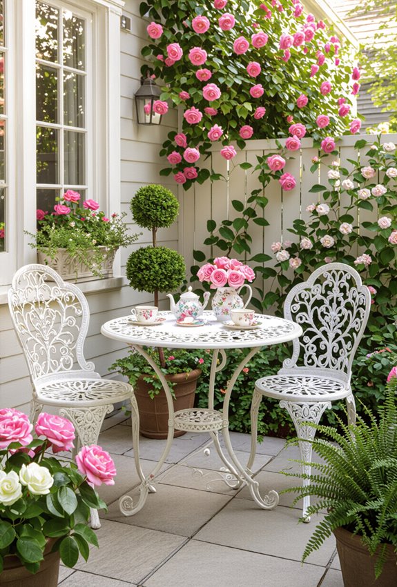 ornate victorian garden furnishings