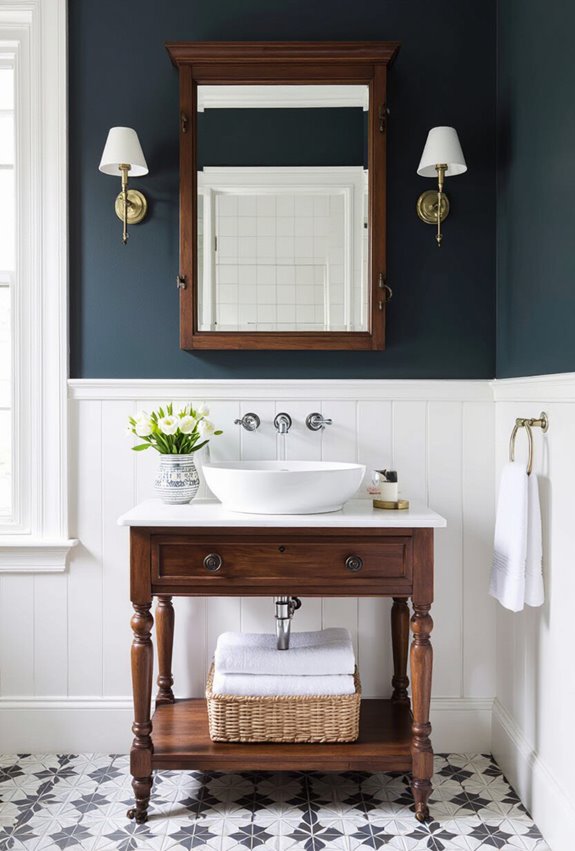 ornate victorian washstand vanity