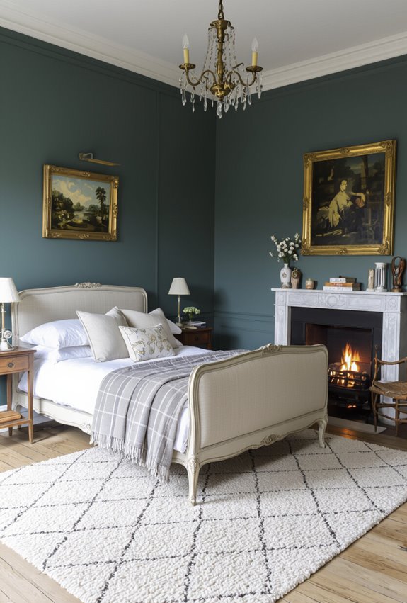 ornate vintage french bedroom