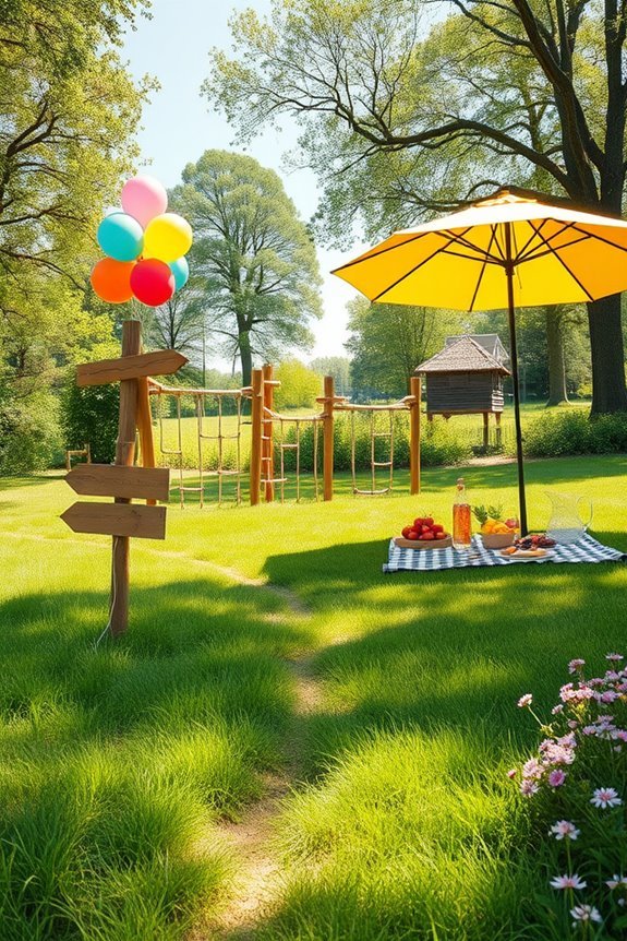 outdoor adventure birthday celebration