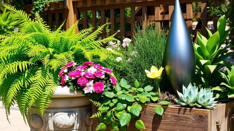outdoor artificial plant ideas