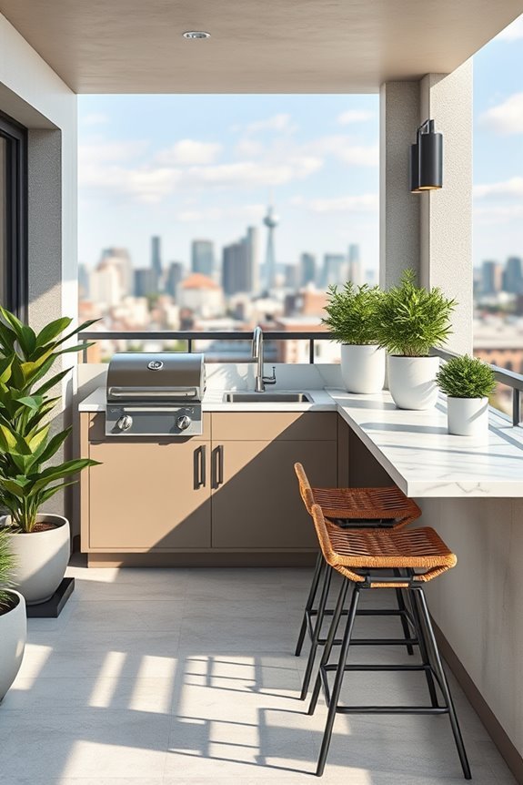 outdoor cooking and entertaining