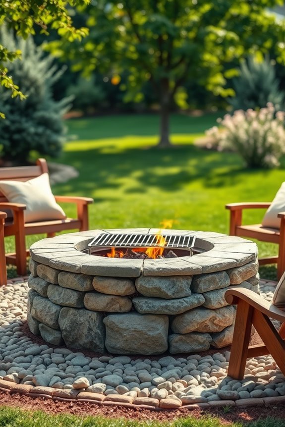 outdoor cooking fire pit