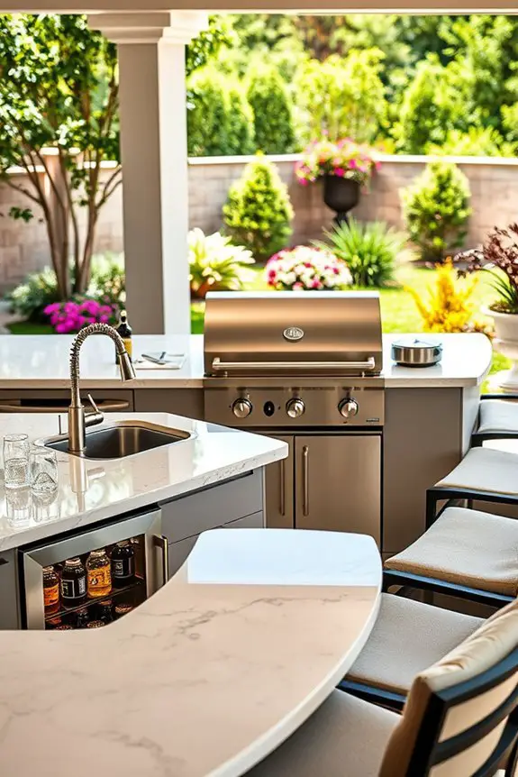 outdoor culinary entertainment space