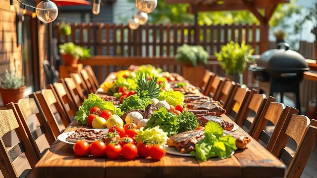 outdoor dining barbecue ideas