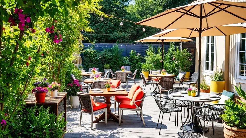 outdoor dining space ideas