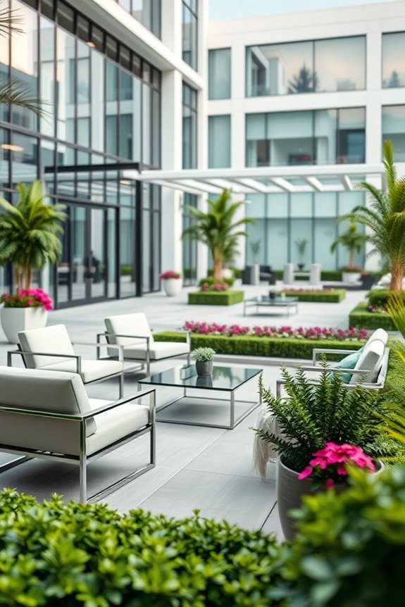 outdoor employee wellness spaces