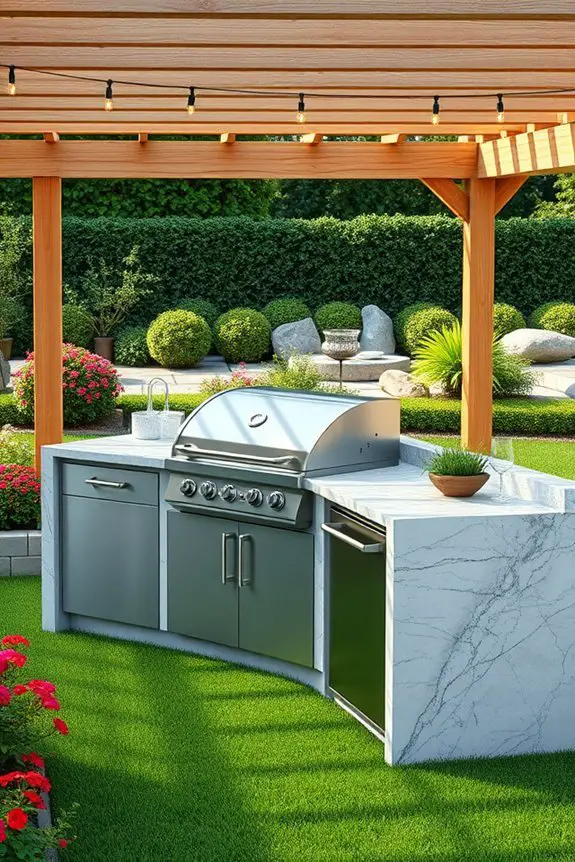 outdoor grilling paradise created