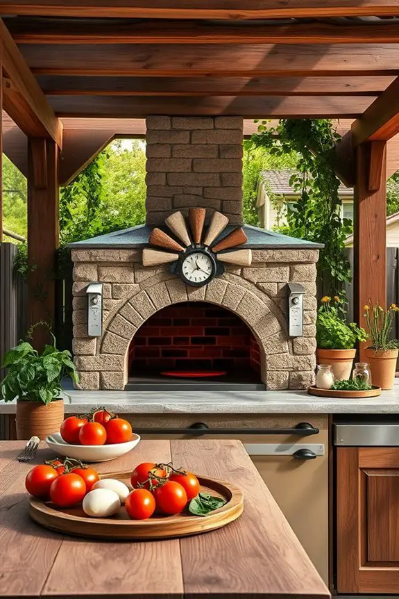 outdoor pizza cooking experience