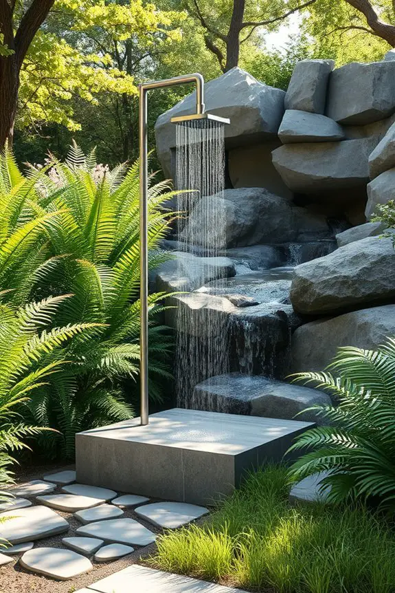 outdoor relaxation spa shower