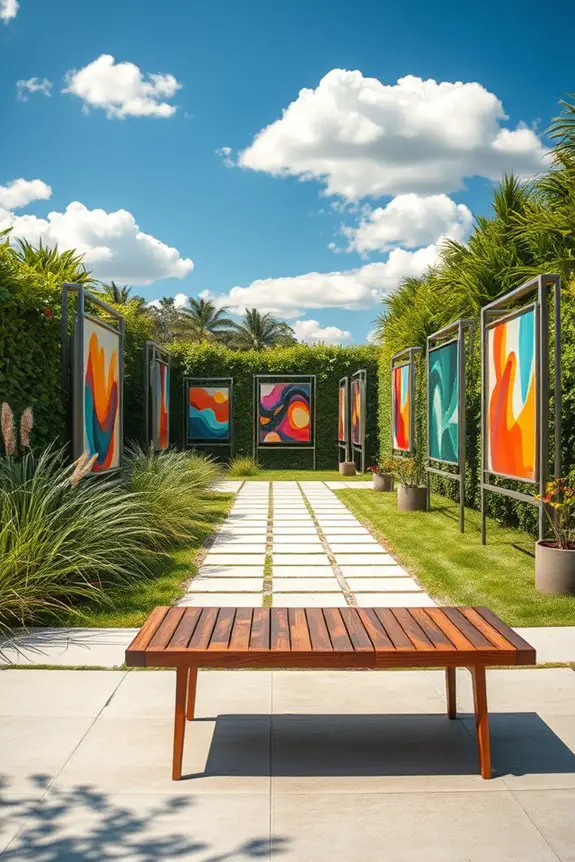 outdoor sculpture gallery design