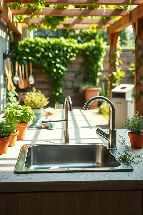 outdoor sink installation tips