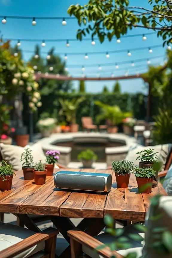 outdoor sound system setup