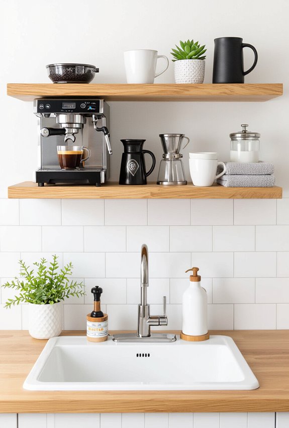 over sink compact espresso station