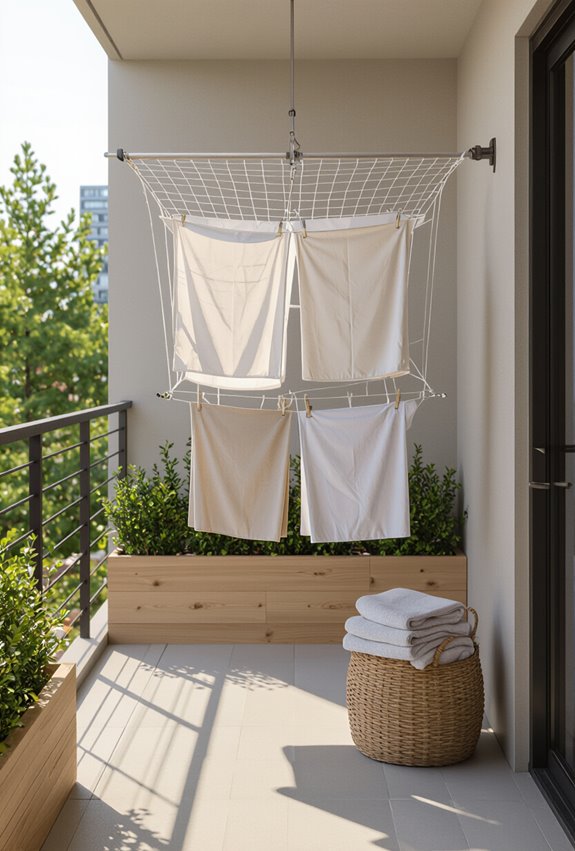 overhead net for linens