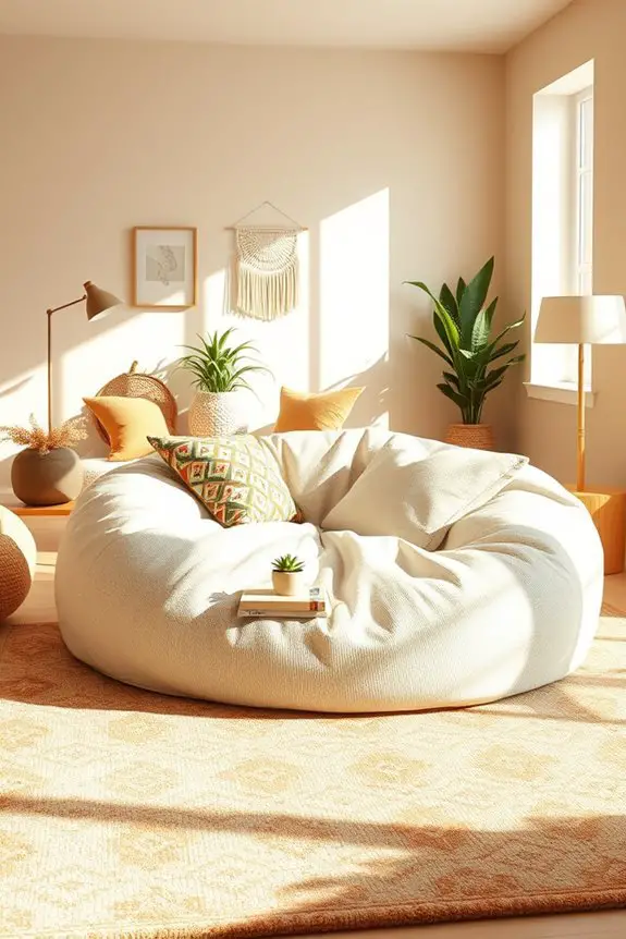 oversized bean bag seating