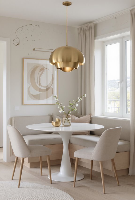 oversized sculptural pendant centerpiece