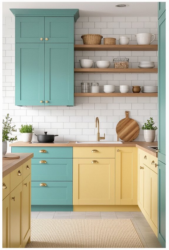paint cabinets bright cheerful hue