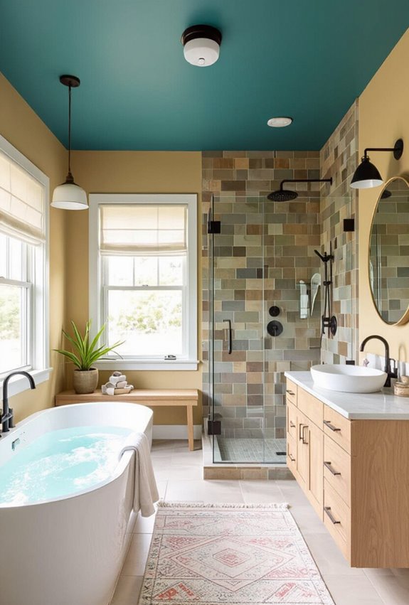 paint ceiling in surprising color
