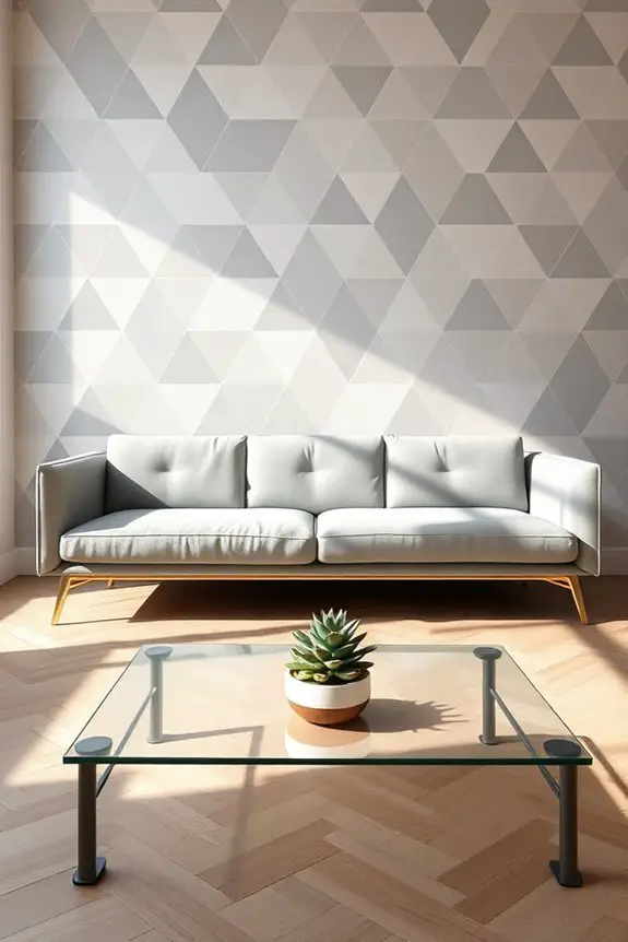 painted geometric furniture designs