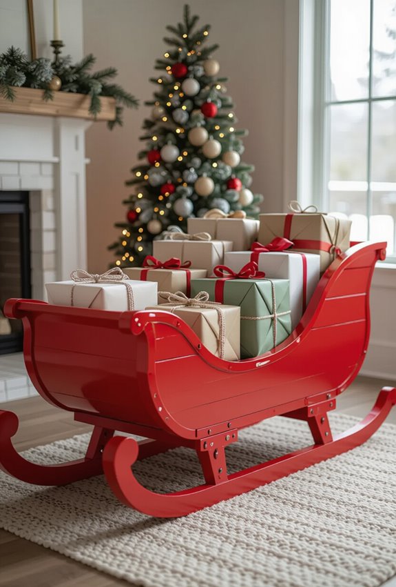 painted pallet candy sleigh
