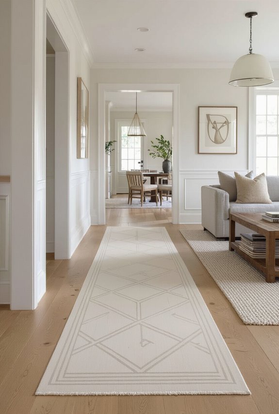 painted removable floorboard runner