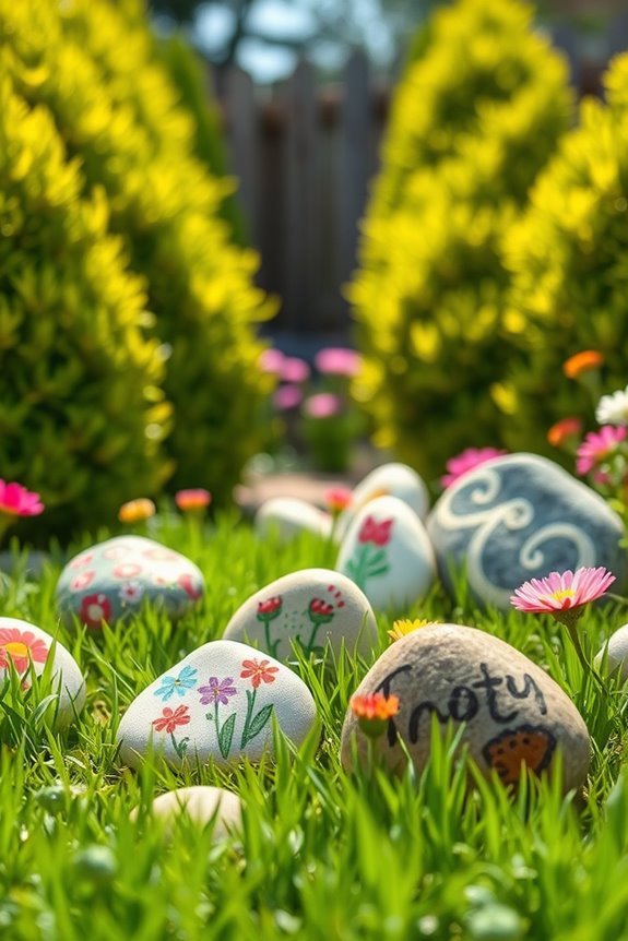 painted rocks garden decor