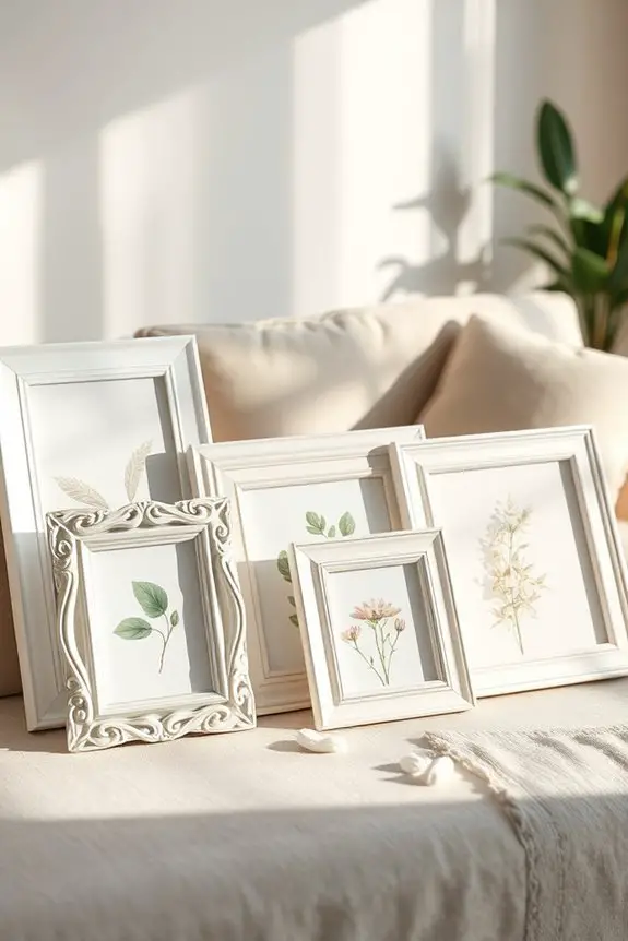 painted vintage picture frames