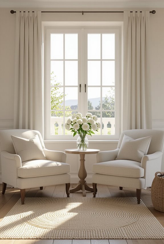 pairing chairs and consoles