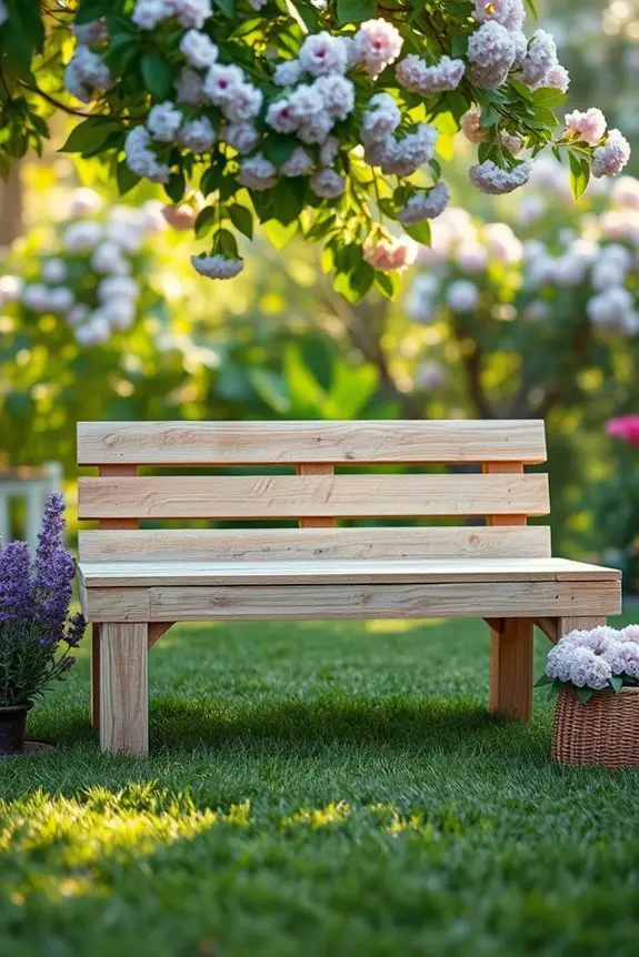 pallet garden bench project