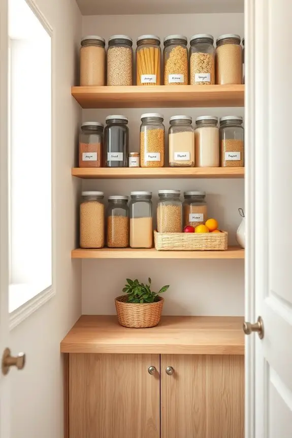 pantry organization and aesthetics